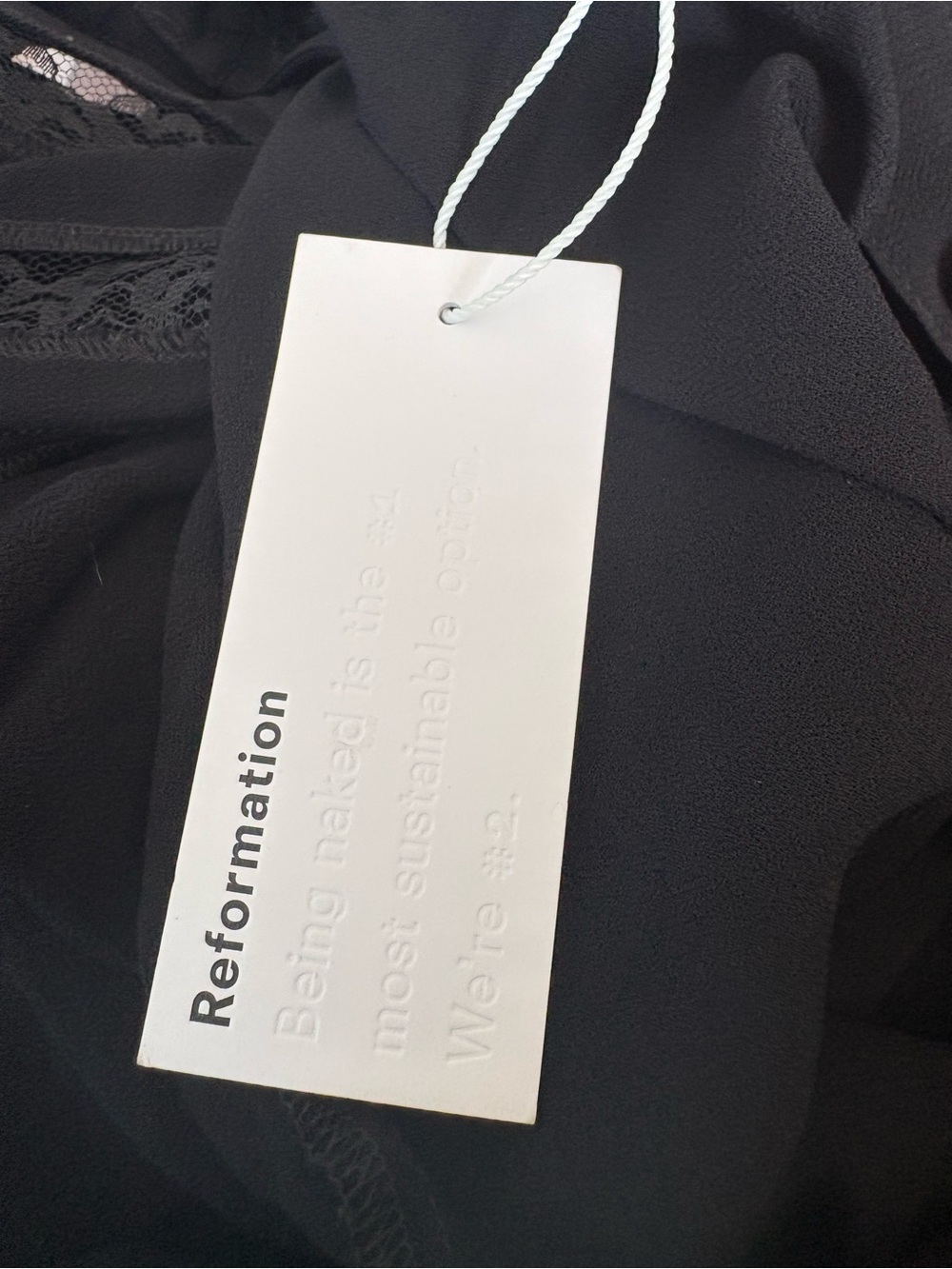 Reformation Surrey Black Lace Georgette Midi Dress Size 8 NWT (RUNS SMALL) - Picture 10 of 15